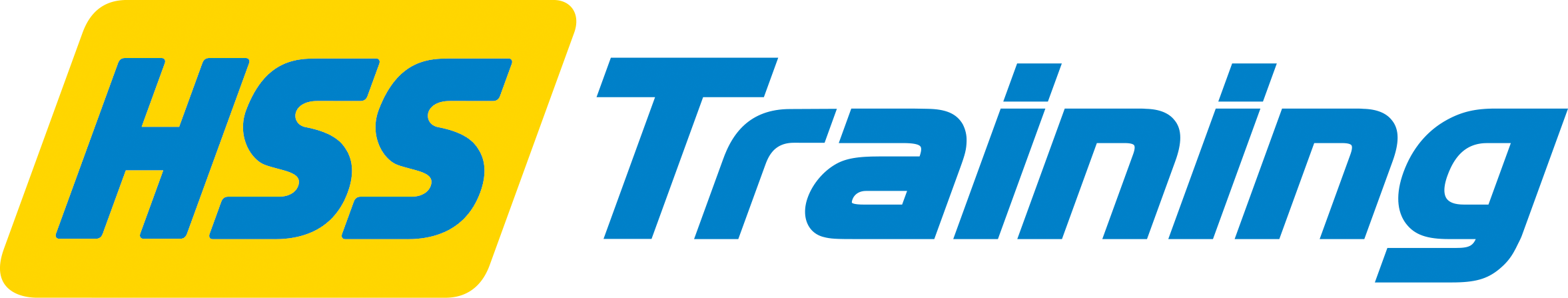 HSS Logo - blue and yellow words saying HSS Training